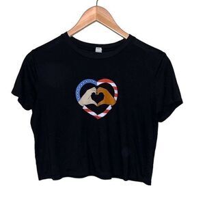 BLACK FRIDAY SALE 
Bella+Canvas Flowy Collection Cropped T-Shirt with Heart